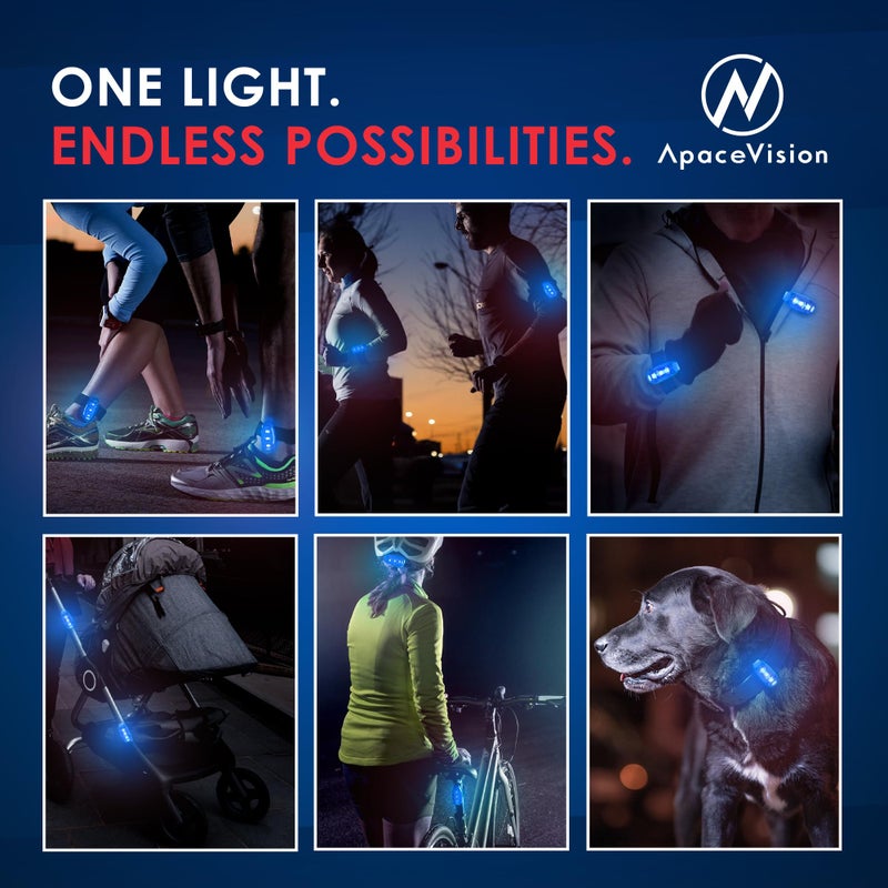Apace Vision EverLightFX USB Rechargeable LED Safety Light (2 Pack) by Apace - Super Bright Bike Tail Light Works Brilliantly as Running Light for Joggers, Pets, Bicycle Strobe or Rear Clip On Lights - Image 5